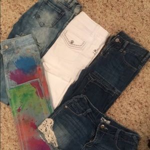 Jeans & shorts set size 8